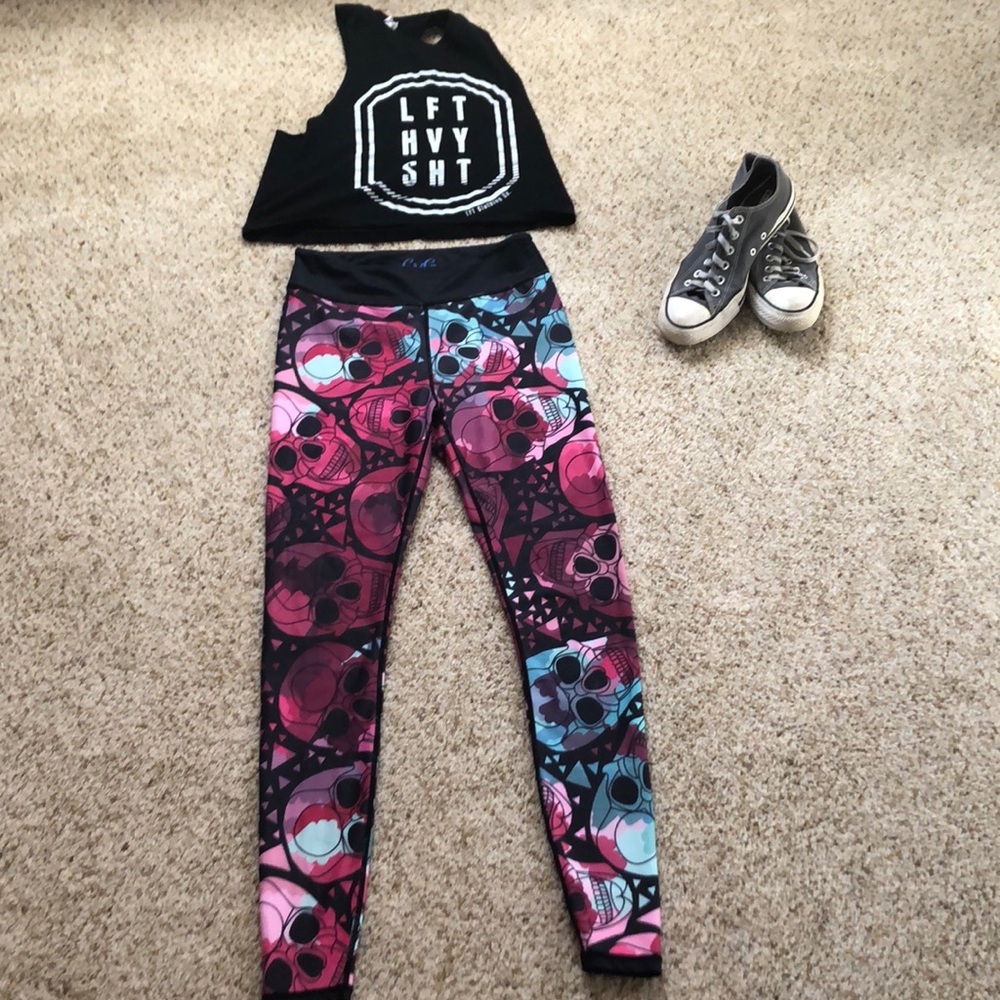 CVG ombre reversible leggings (retired pattern)